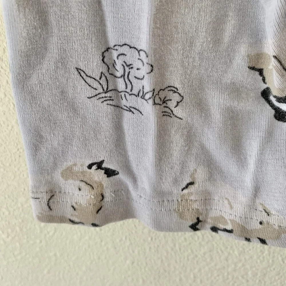 NICK & NORA Women's Blue Counting Sheep Cotton Knit Pajama Set 3XL